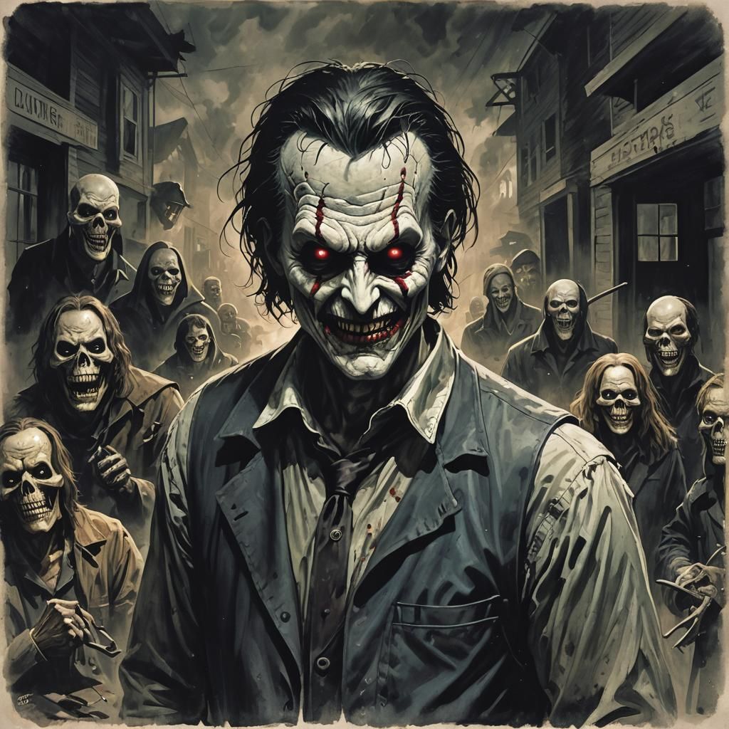 Sinister Omen in Dark Digital Art Style