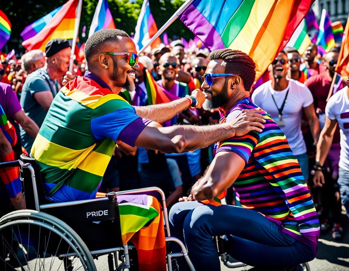 Gay Pride Rally: Love and Support in Rainbow Colors