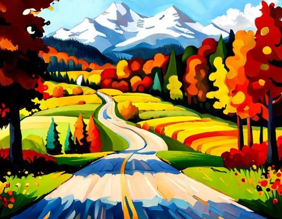 Hyperrealistic West Virginia Blue Ridge Mountains Landscape