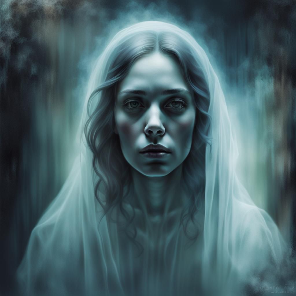 Ethereal Ghost Portrait in Soft Focus