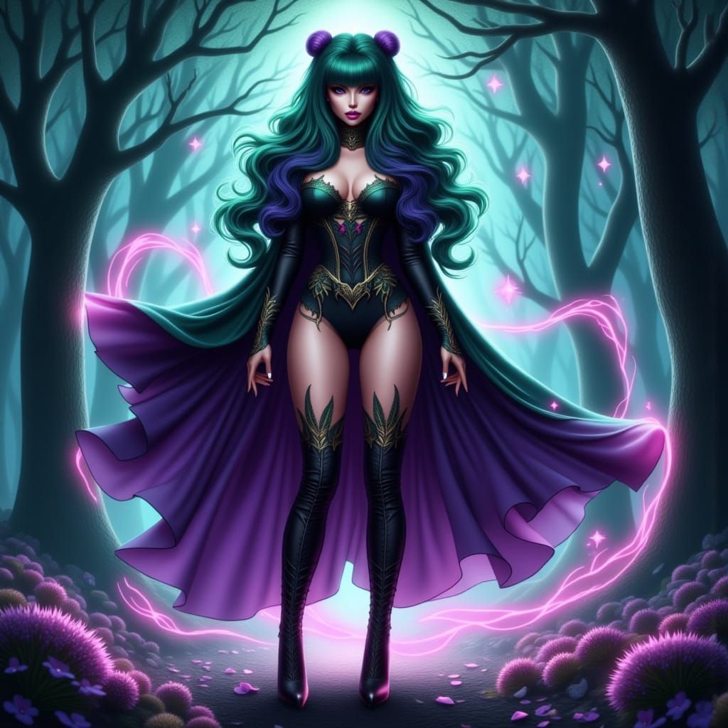 Ethereal Fantasy Enchantress in Twilight Realm