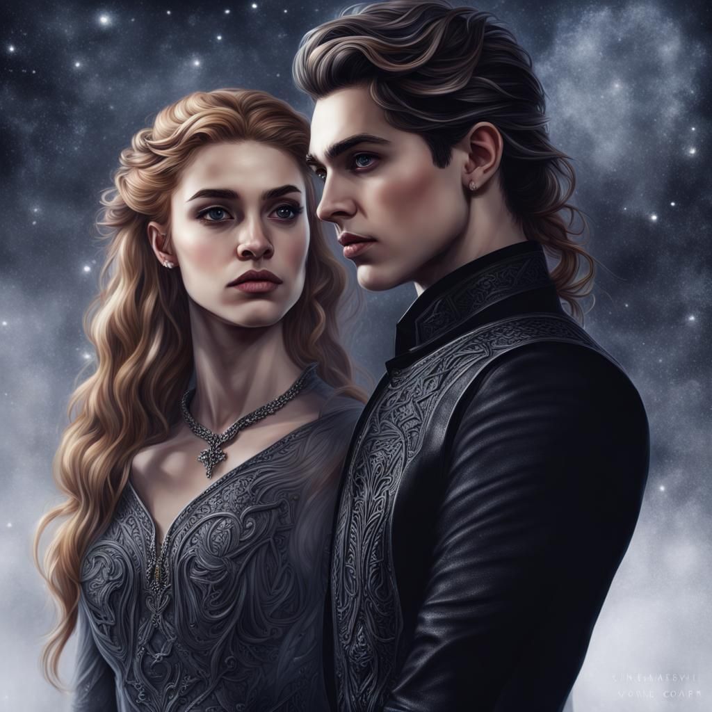 Feyre Archeron and Rhysand in Night Court