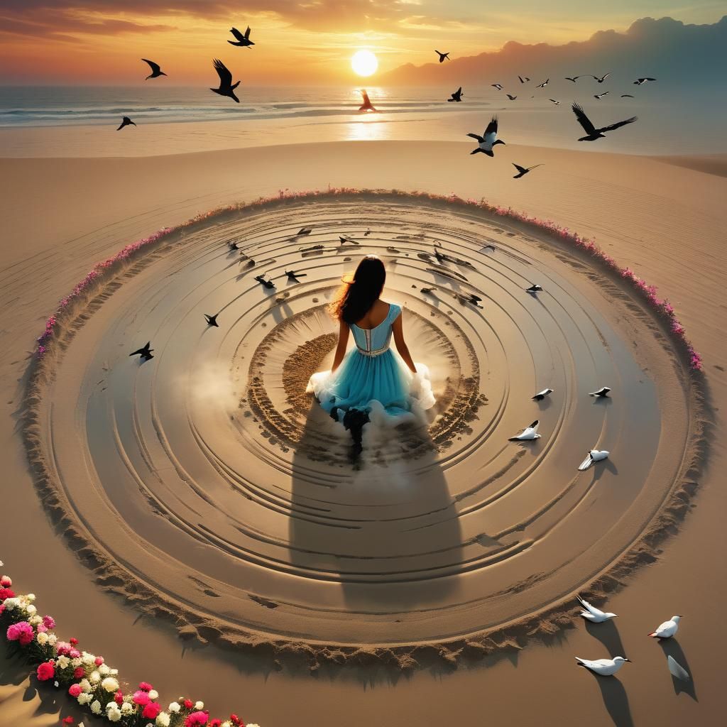 Mesmerizing Digital Collage of Gratitude in 8K