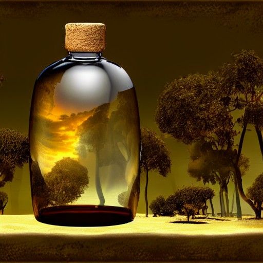 Magic in a Bottle: Detailed Matte Painting