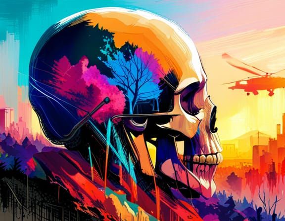 A Landscape In A Skull