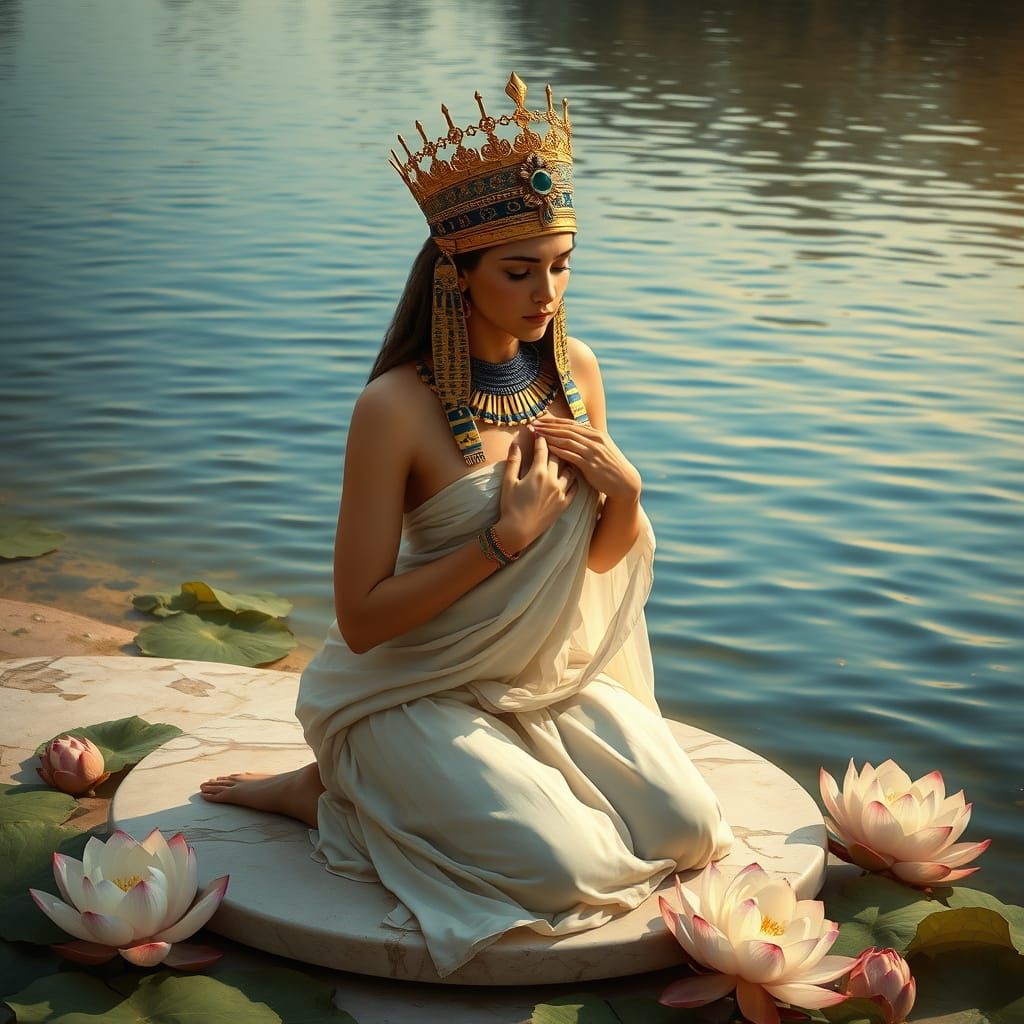 Egyptian Queen in Baroque Neoclassical Style