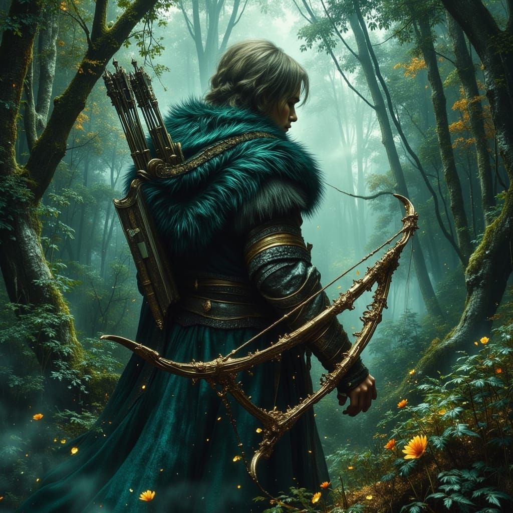 Hyperrealistic Warrior in Dreamscapes Jungle