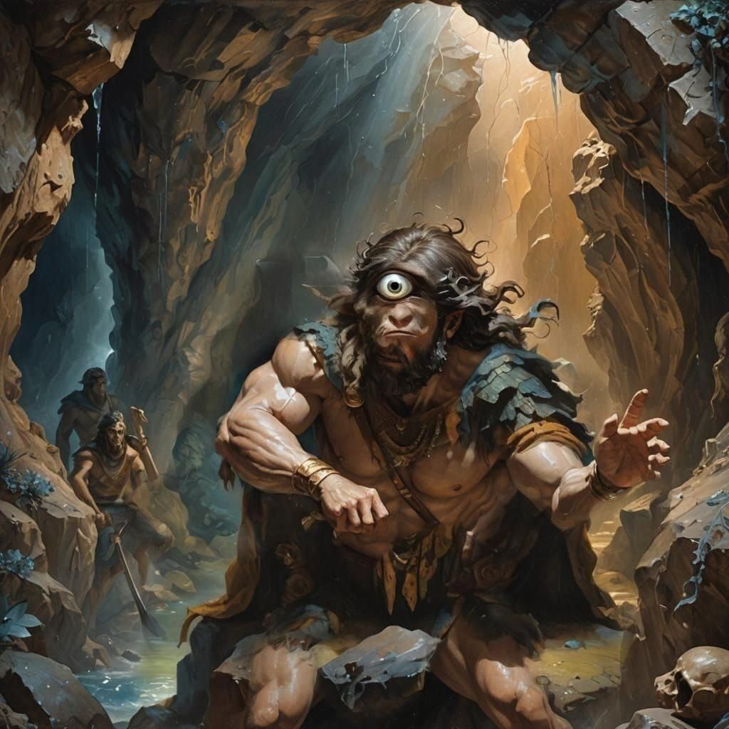 Artistic Painting of a Redesigned Cyclops