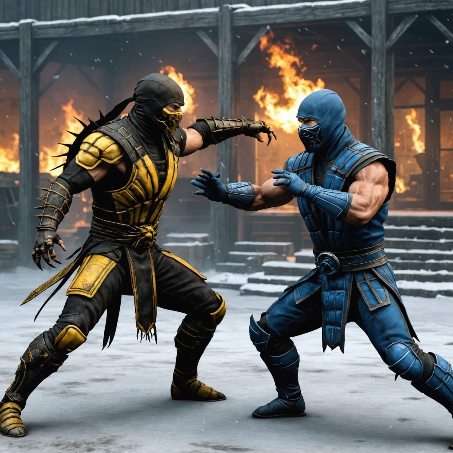 Scorpion vs Sub-Zero: Epic Mortal Kombat Battle