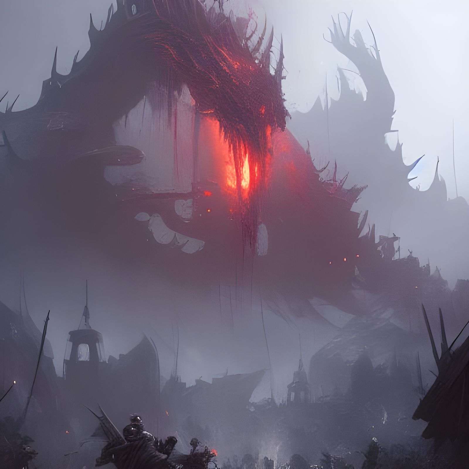 We rot face down, Burning in silence, We fought in the ground, Desponding violence II