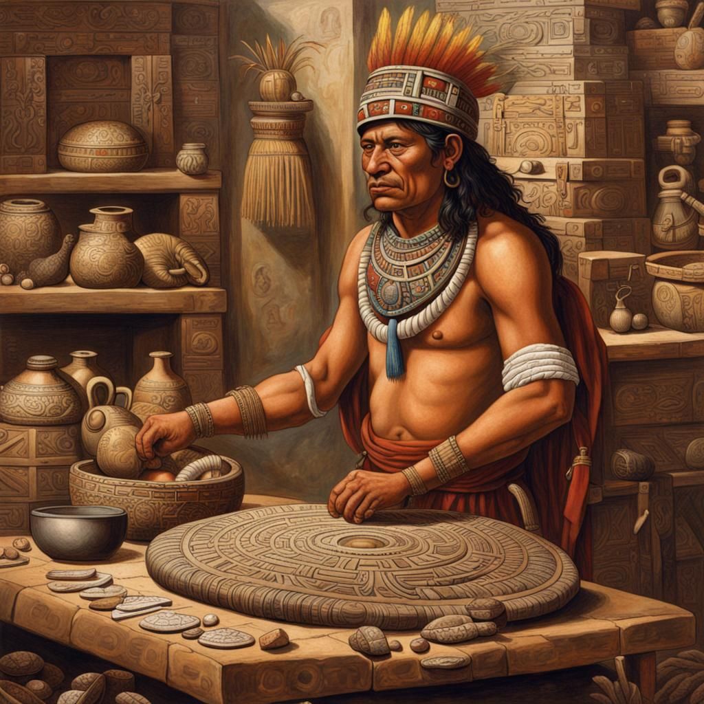 Aztec Merchant in Enlightenment Era