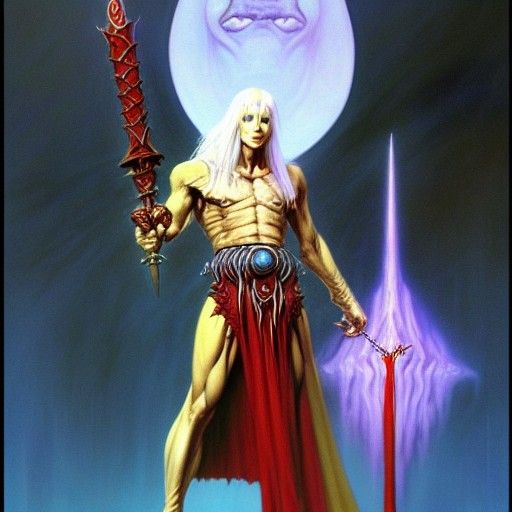 Elric the Necromancer Digital Painting