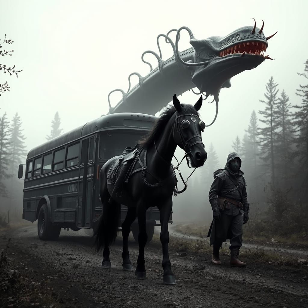 Post-Apocalyptic Travelers Encounter Giant Triffid Plant