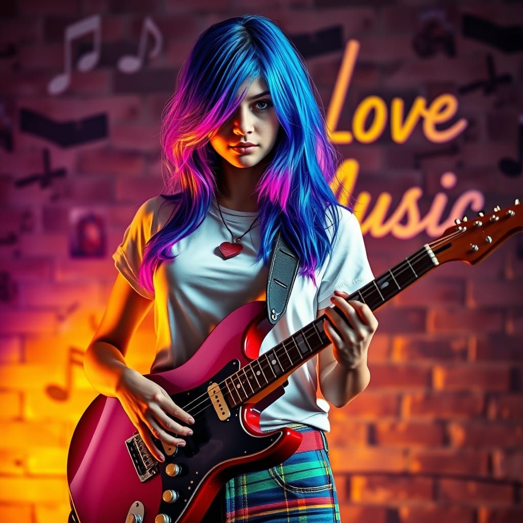 a young woman radiating energy as she confidently holds an e...