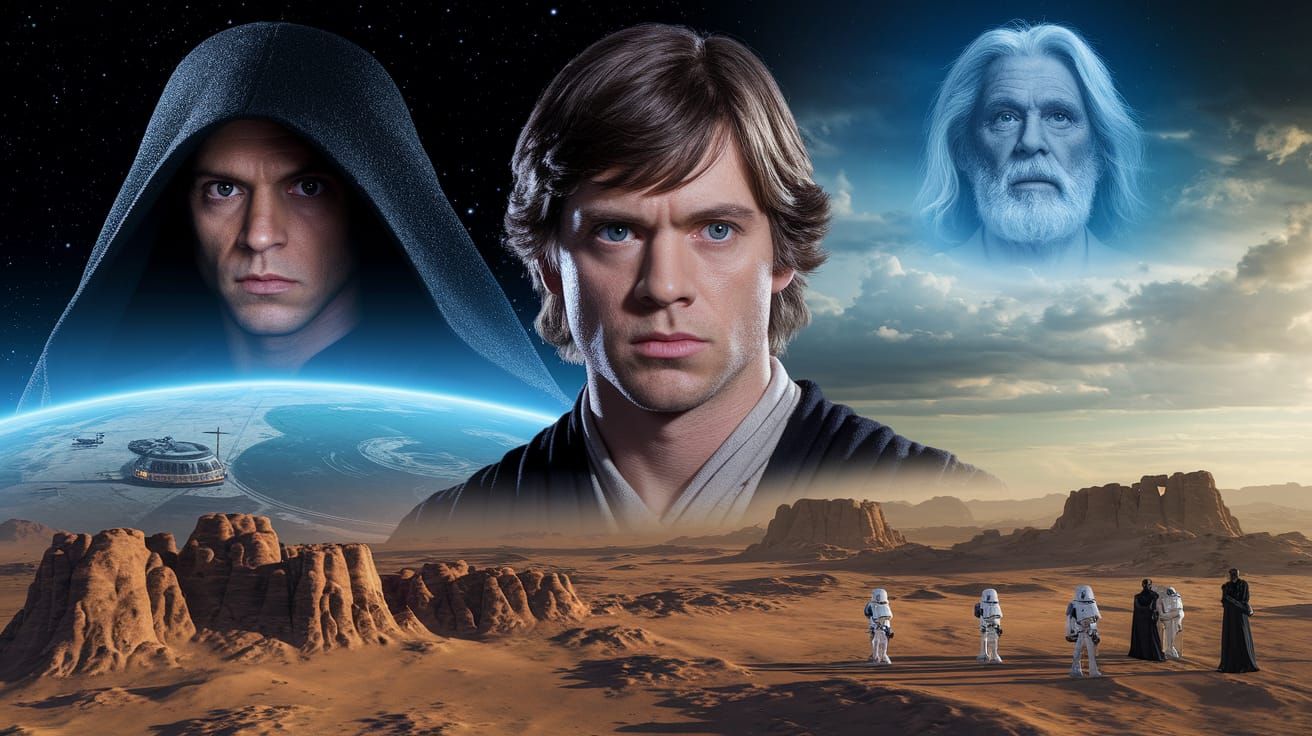 Star Wars Collage: Anakin's Home on Tatooine