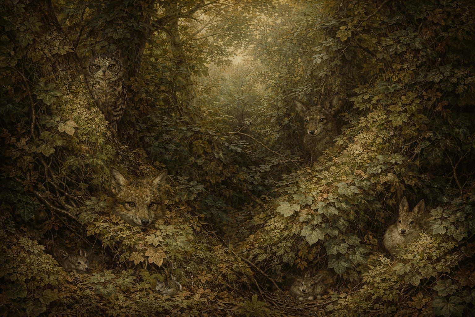 Shy woodlands creatures