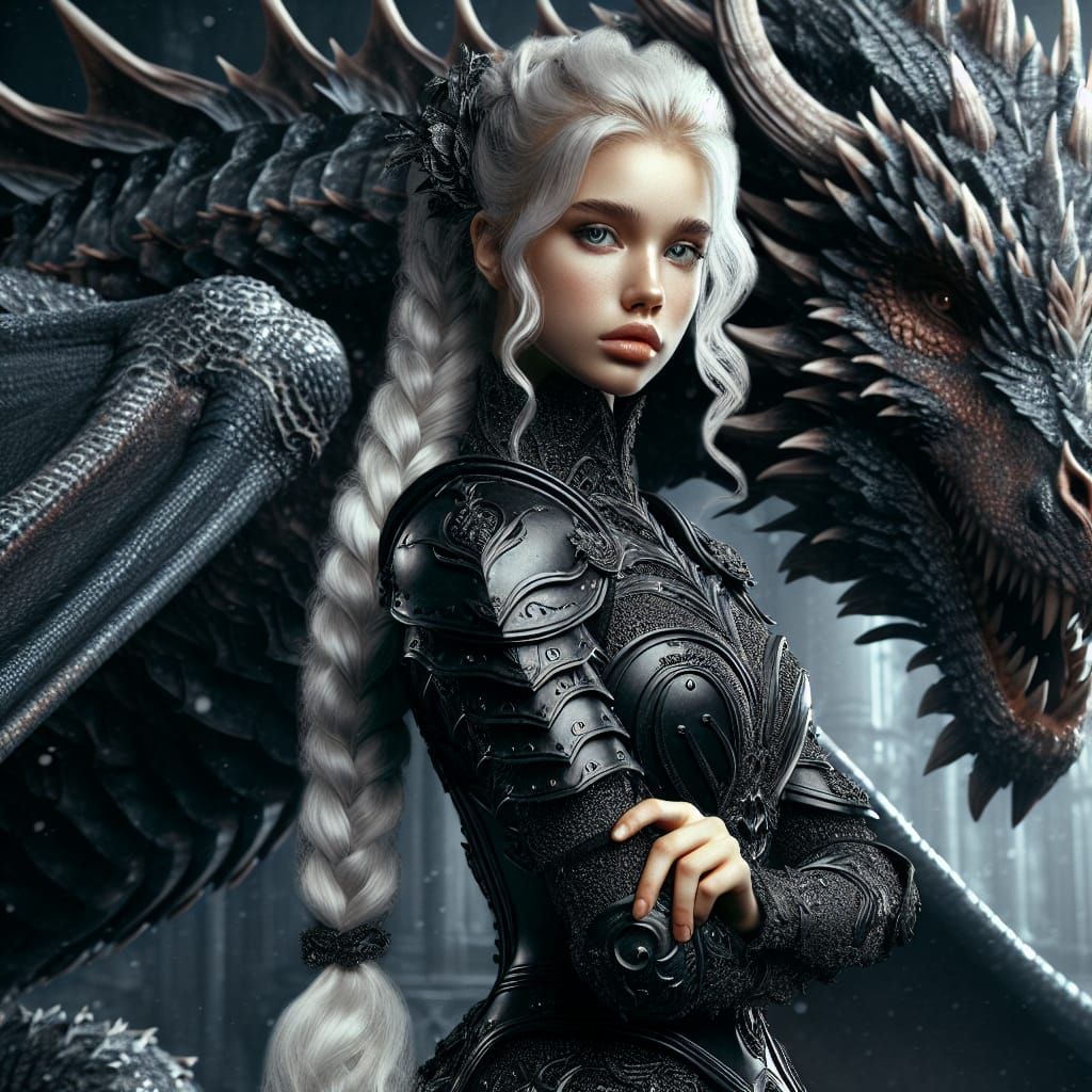 Ethereal Warrior Queen Rides Dragon in Splendid Display of P...