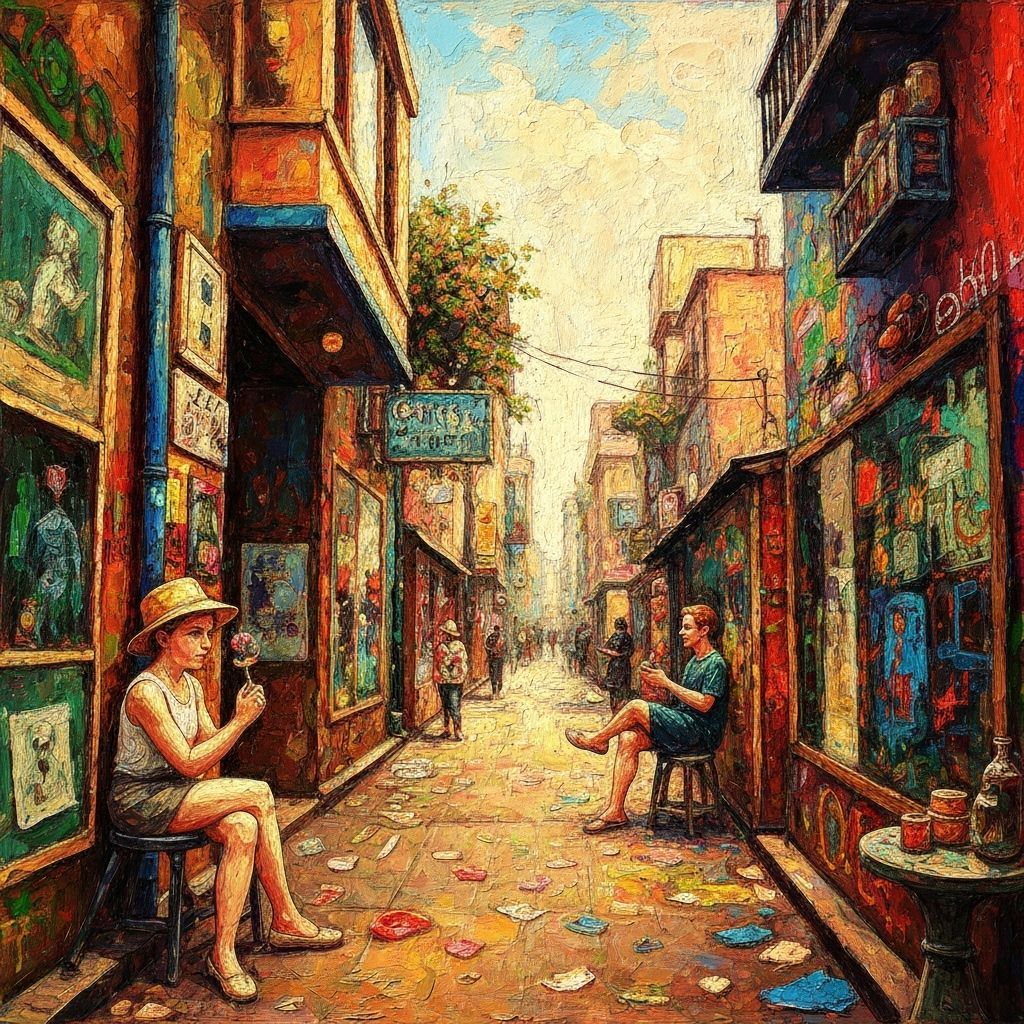 Fractal Graffiti Art in American Realism Style