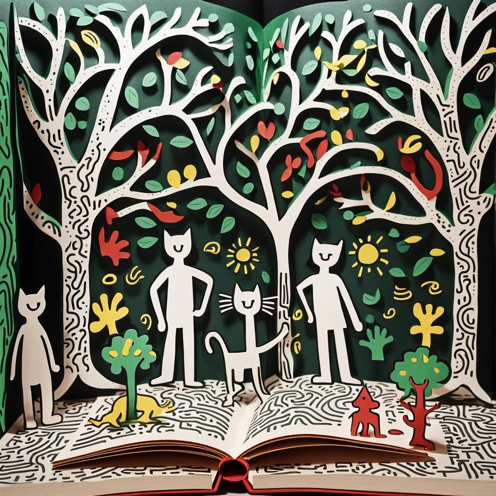 Pop up book by Keith Haring