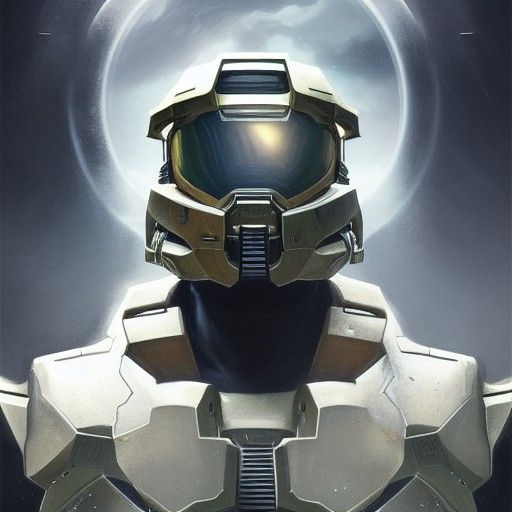 Halo Spartan Portrait in Striking Detail
