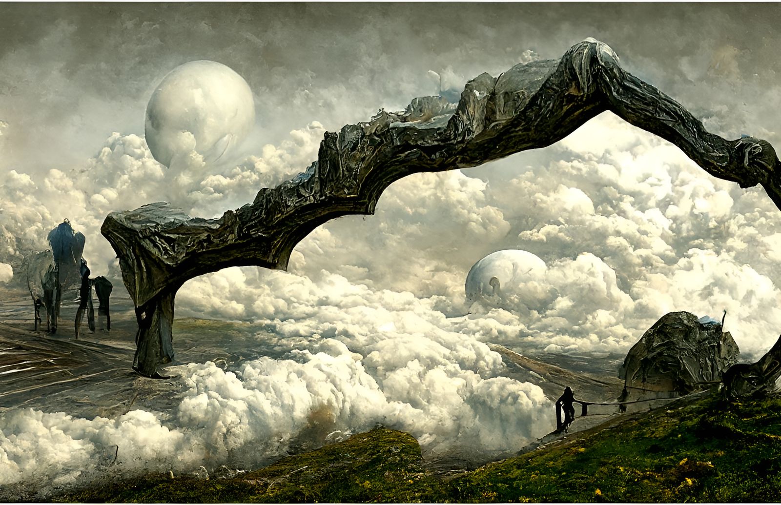 Surreal World Walker in 3D Shading