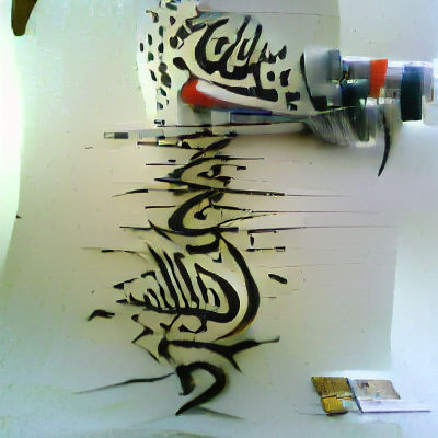 Dynamic Calligraffiti Art Composition