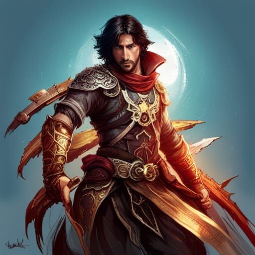 Steampunk Prince of Persia in Luminous Colors