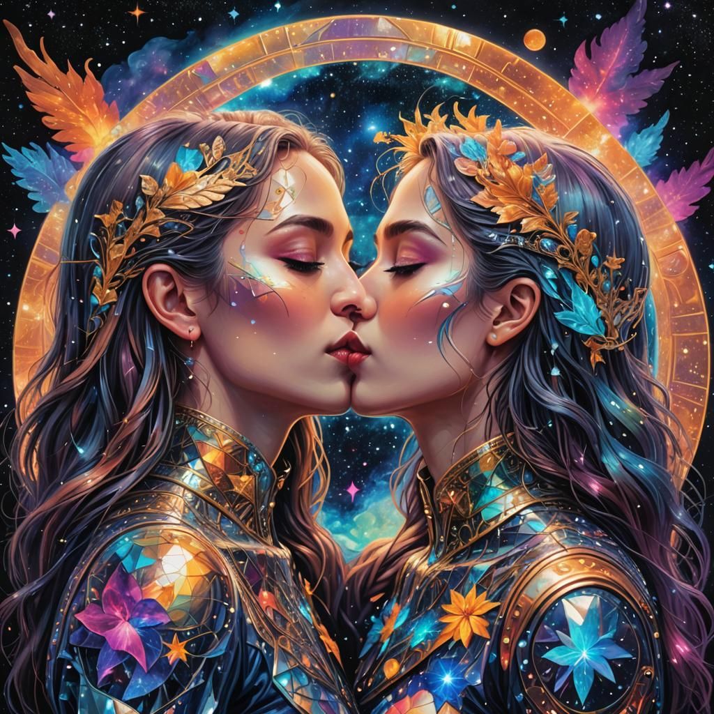 A kiss may not be the truth, but it is what we wish were true. Lesbian