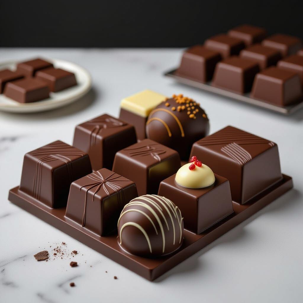 Detailed Chocolate Artworks
