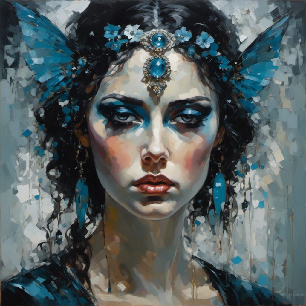 Portrait of a Sad and Depressed Woman