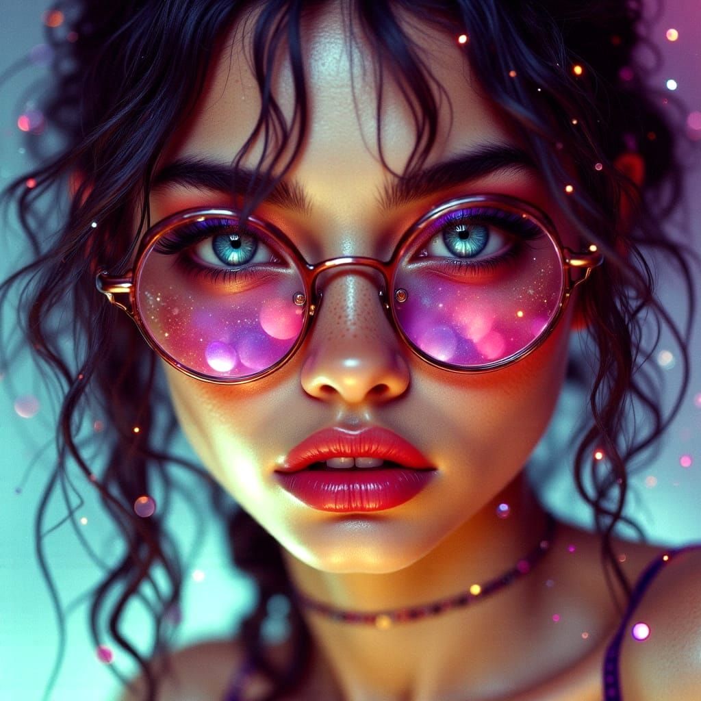 Sassy Woman Portrait in Heavy Metal Comic Style