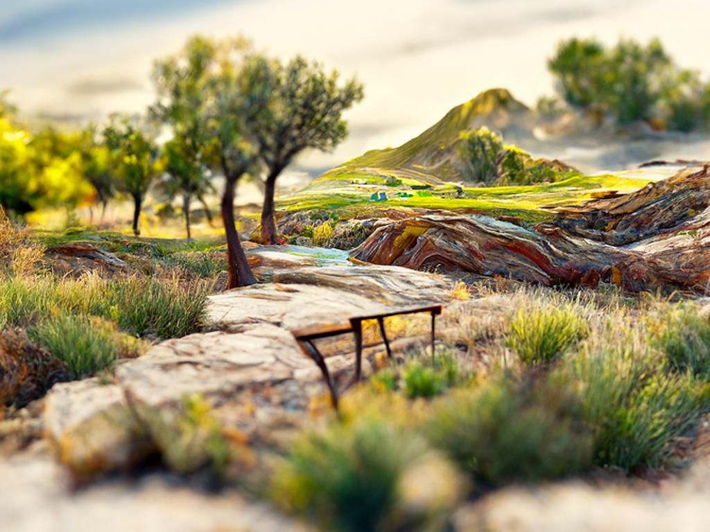 Detailed Landscape Vista in Lyco Art Style