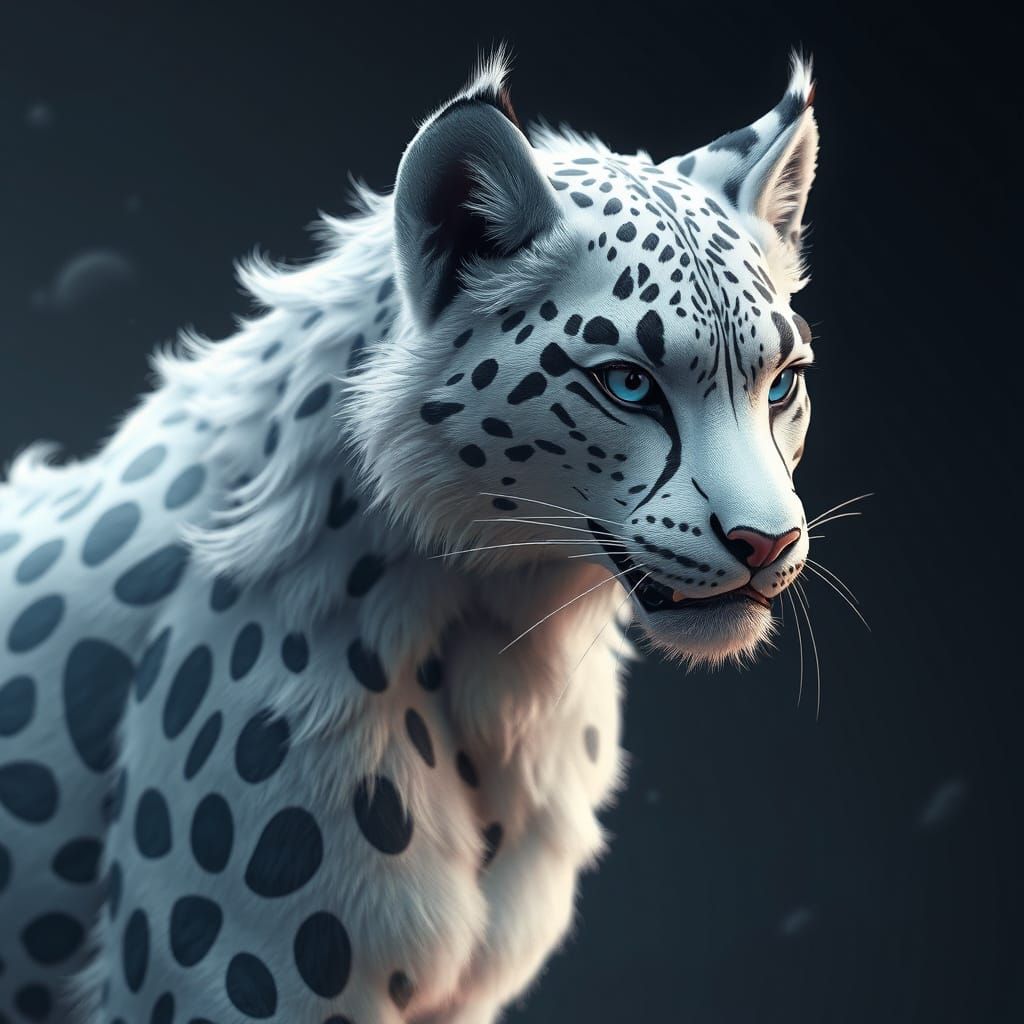 Anime-Inspired Snow Fox Hybrid in 8K Resolution