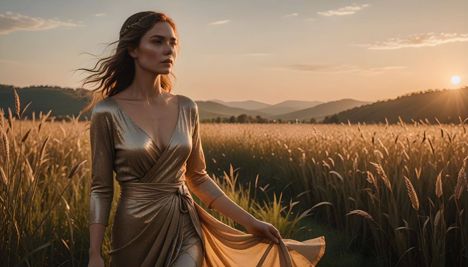 Golden Hour Goddess in Nordthra Style