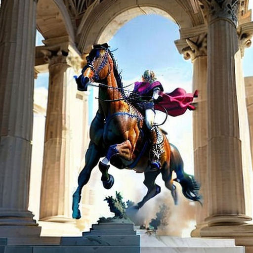 Centaur Sculpture in Abandoned Building