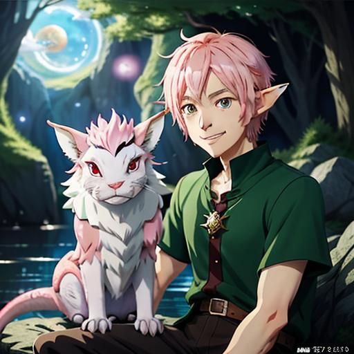 Elf Boy and Dragon, Anime Key Visual Art
