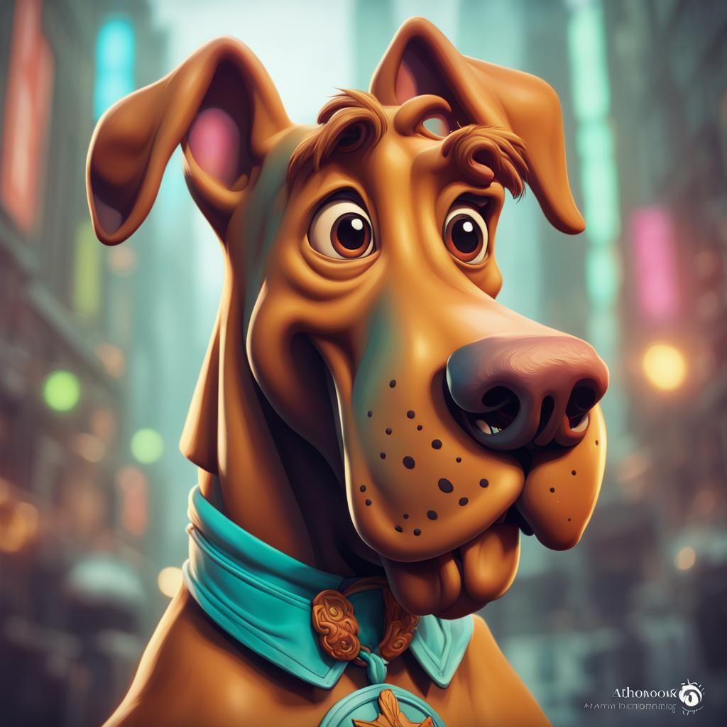 Hyperdetailed Portrait of Scooby Doo in Unreal Engine