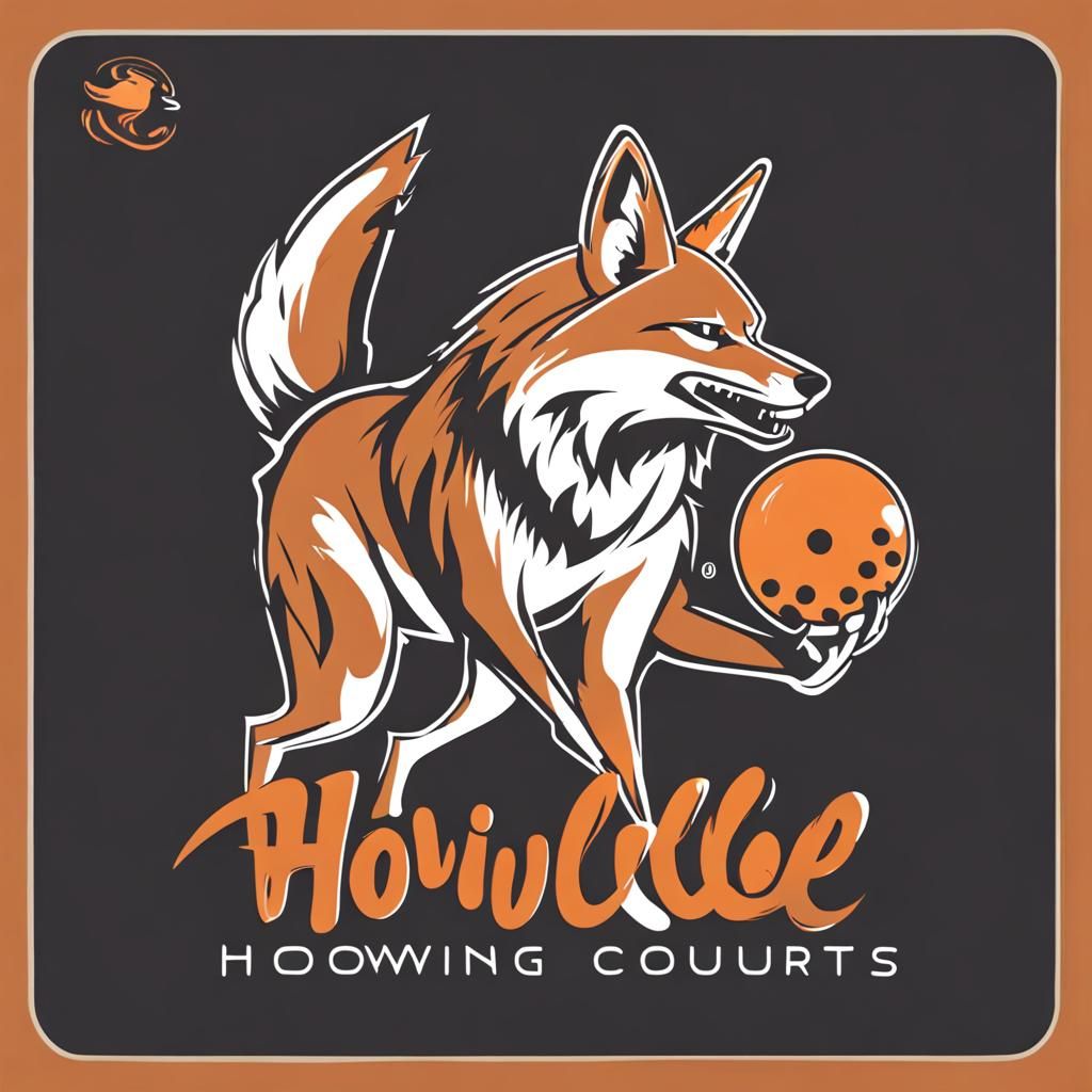 Howling Coyote Pickleball Logo in 3D