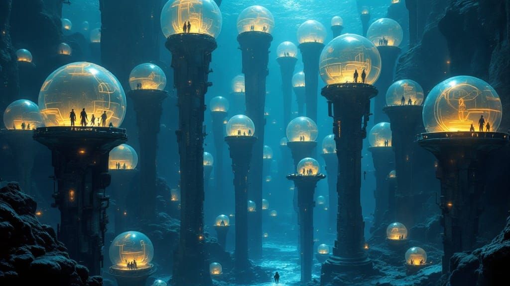 Glowing Ocean Metropolis