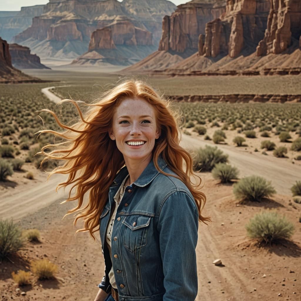 Old West Portrait of a Young Woman