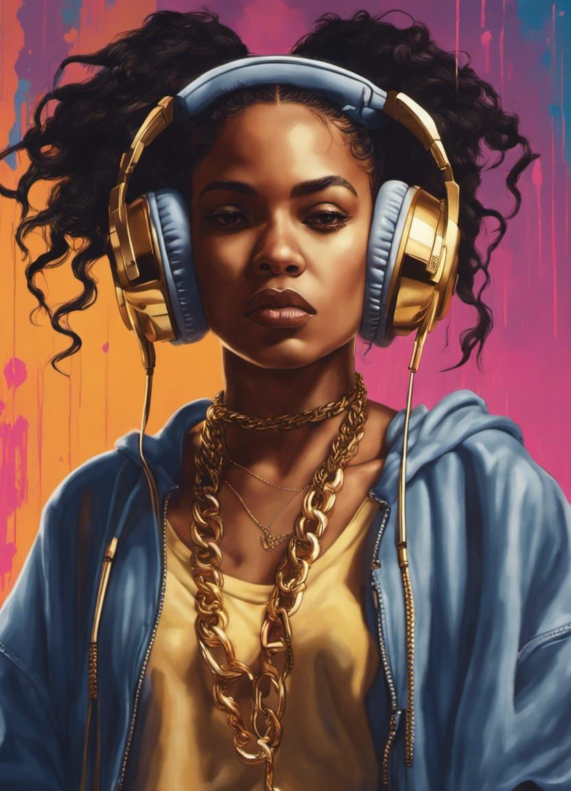 1990's hip-hop fashion shot