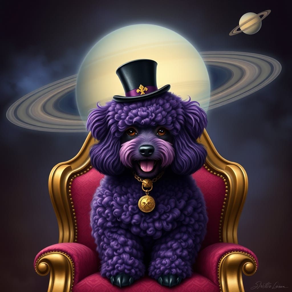 Yesterday, my prized poodle turned completely purple. I was so shocked, I tried to launch it toward Saturn while simulta...