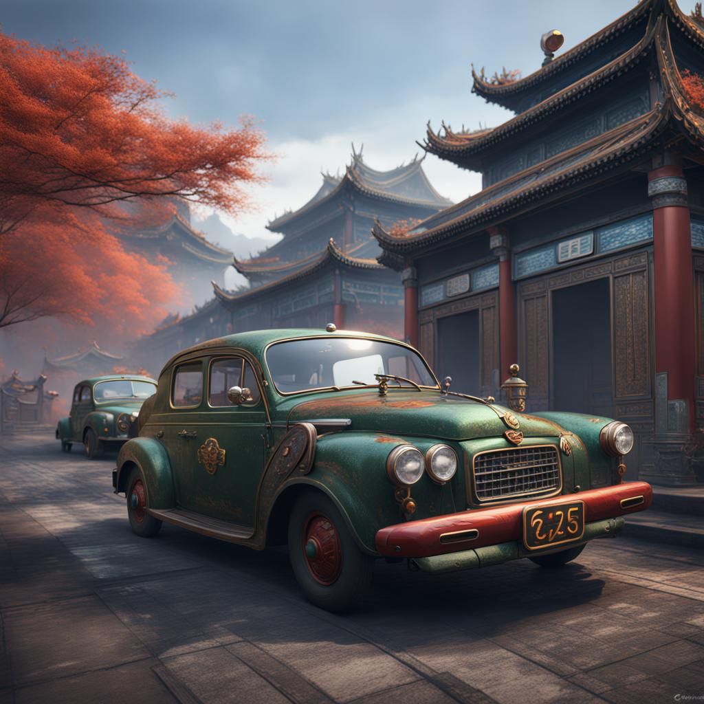 China Emission Standards: Matte Painting Concept Art