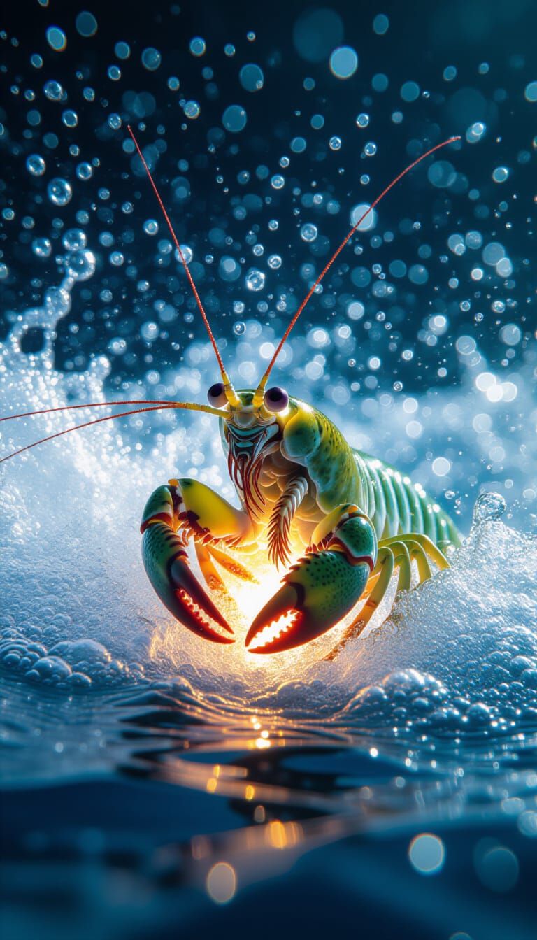 Mantis Shrimp Strike: Underwater Explosion of Speed and Ligh...