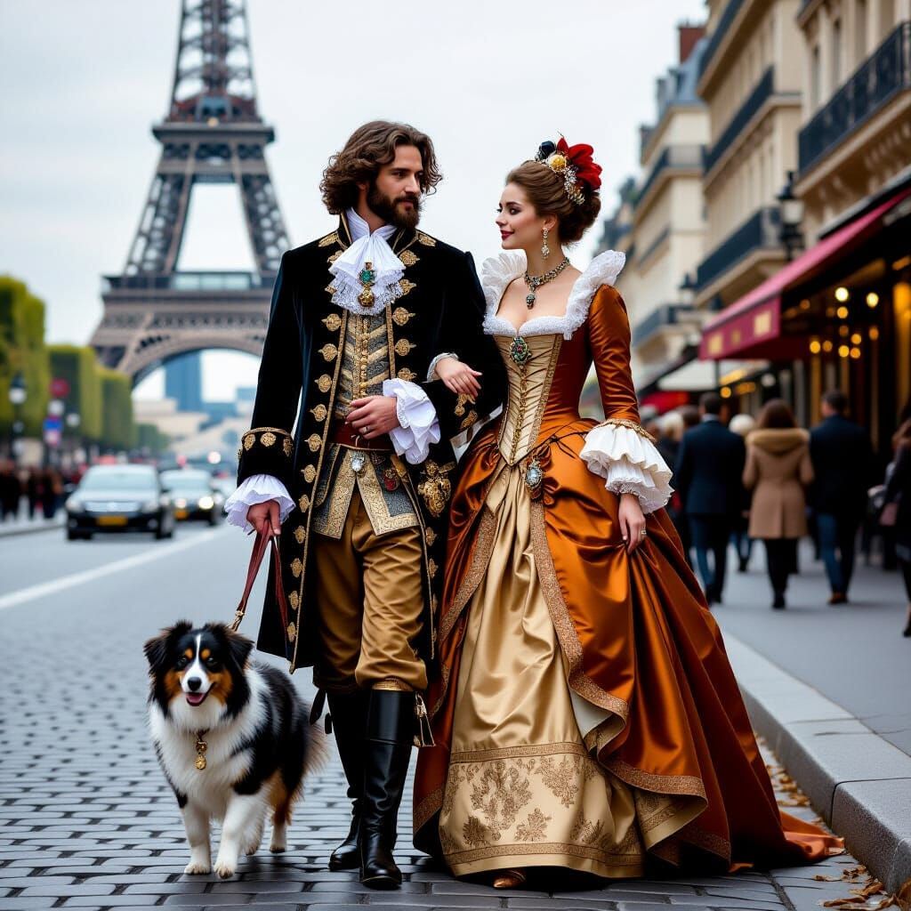 Historical Fashion Meets Modern Paris
