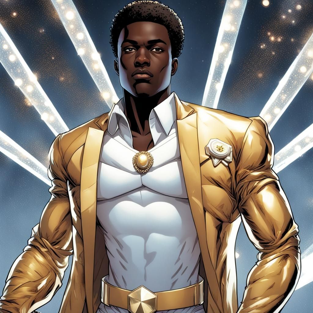 Black Superhero Comic Book Art in Mark Brooks Style