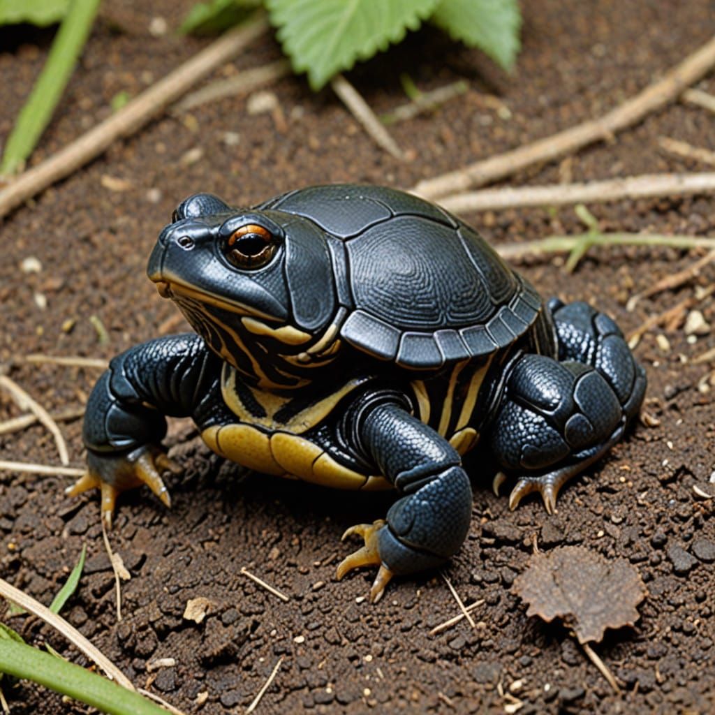Surreal African Antelope in Desert Landscape