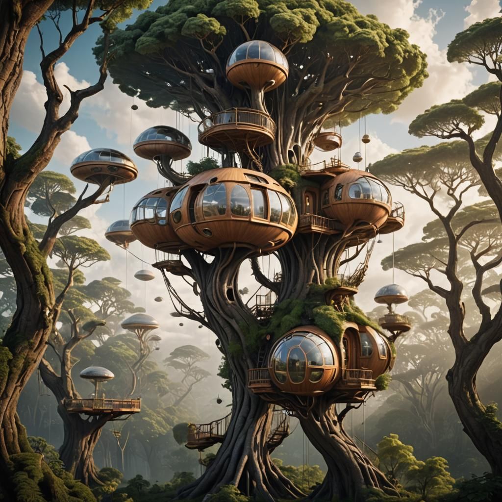 Pod treehouse