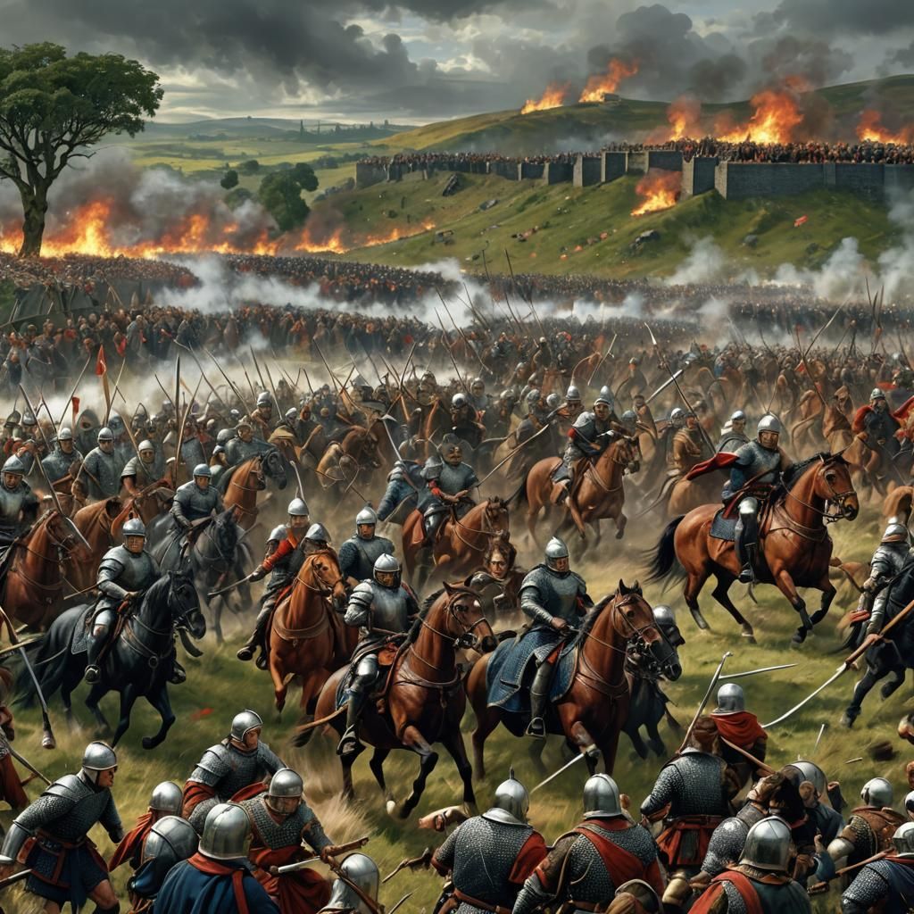 Battle of Bannockburn: Scottish Victory in Matte Painting