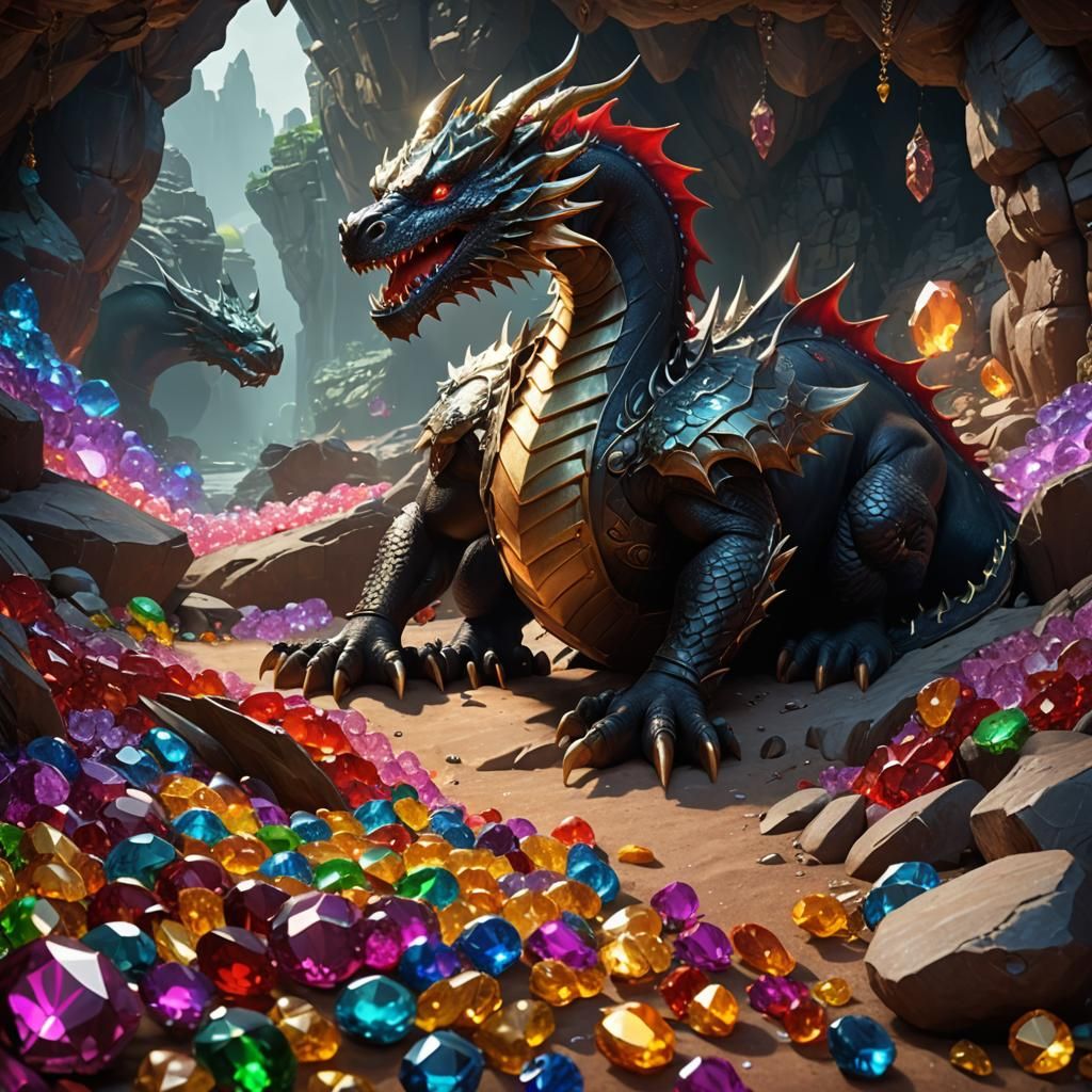 "Keep away. Those gems are mine! Mine!"